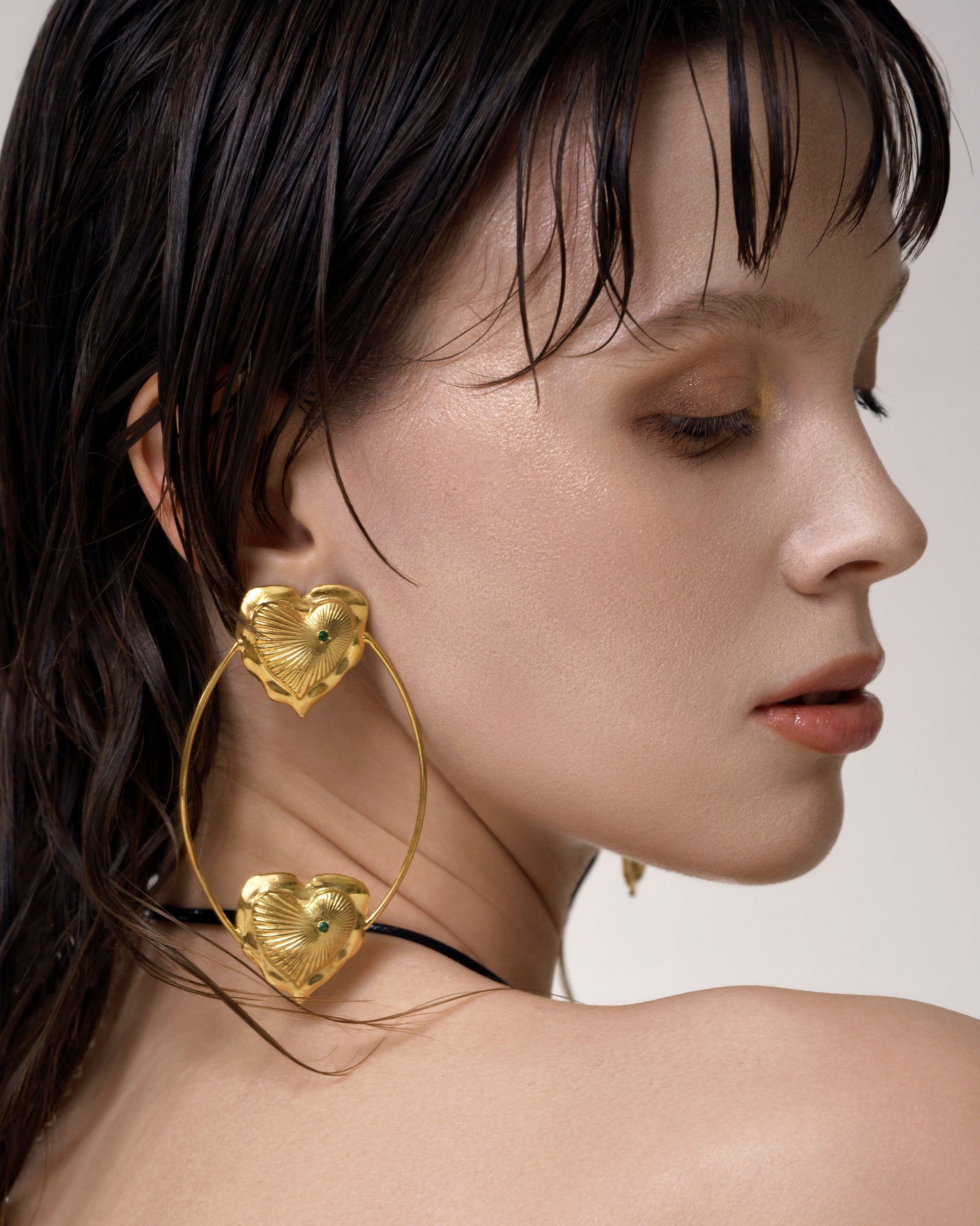 Esttese Heart Loop Earrings