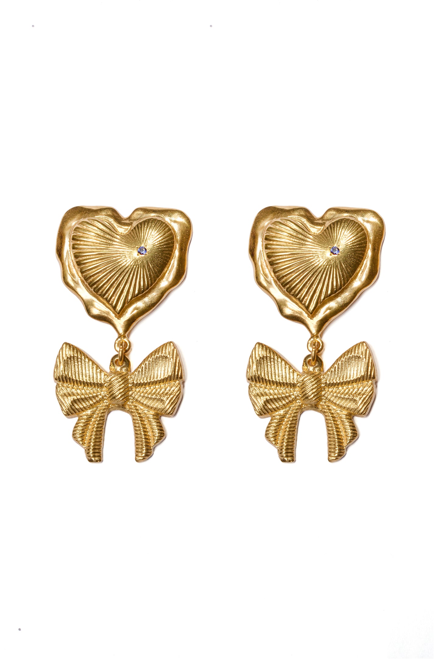 Esttese Heart Bow Earrings