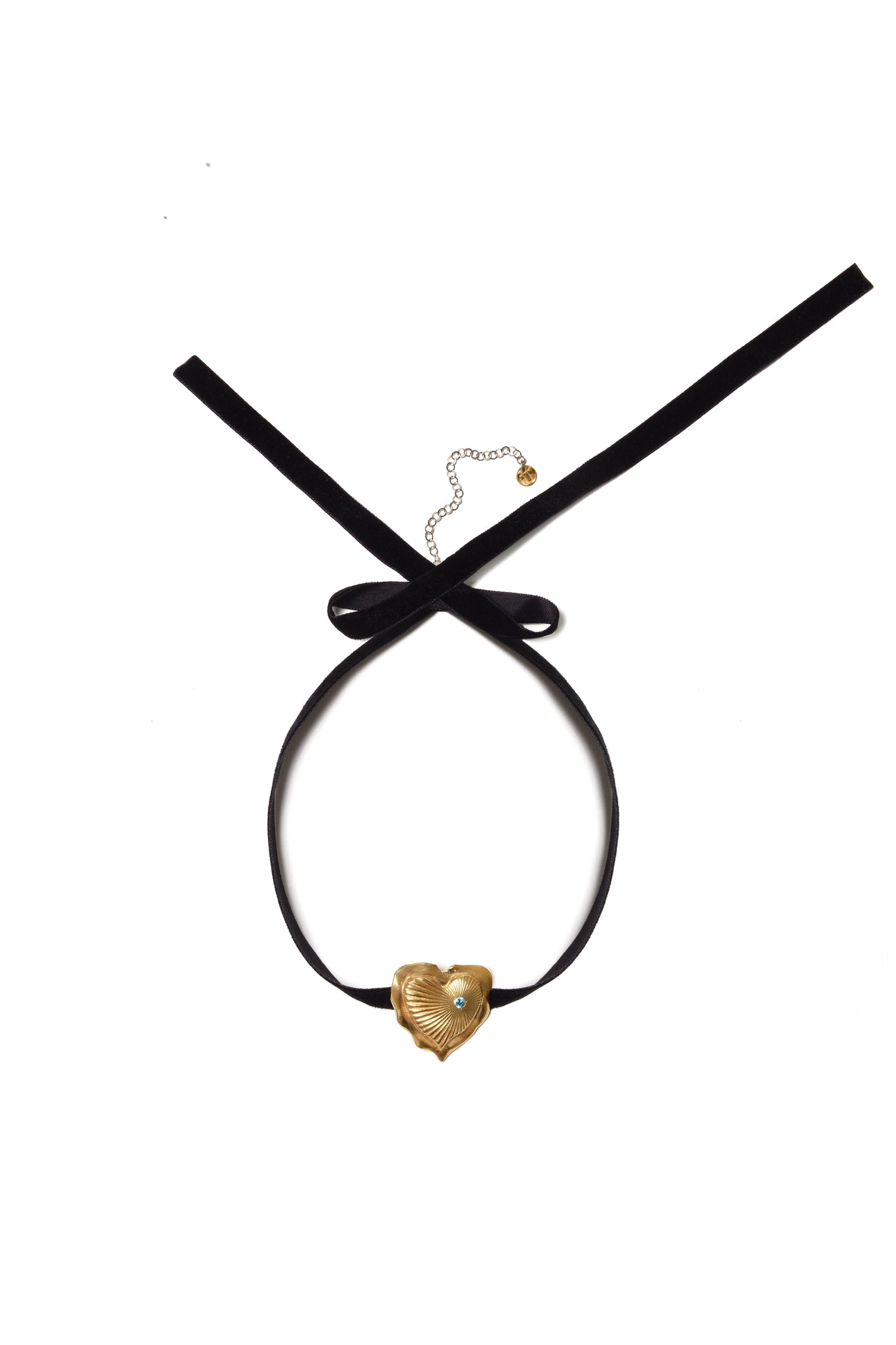 Esttese Heart Pendant Choker Necklace