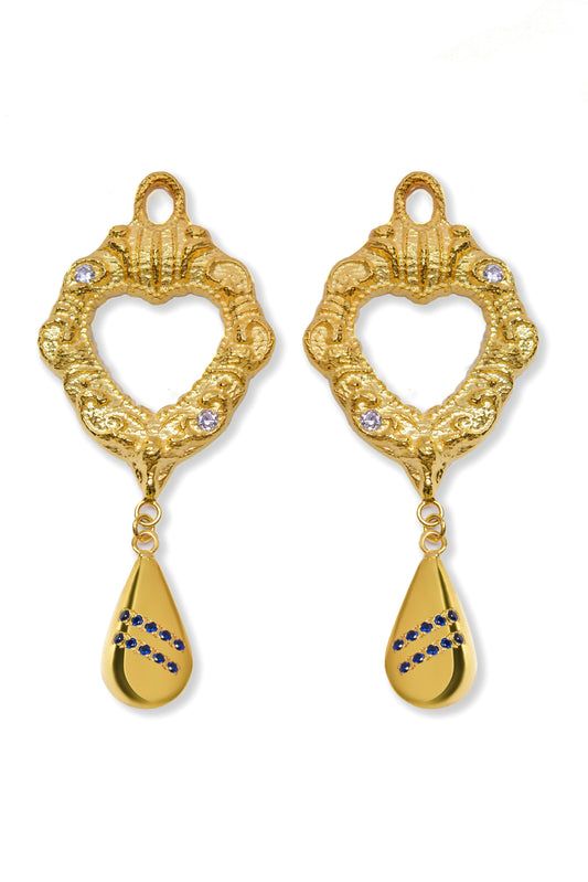 Esttese Heart Drop Earrings