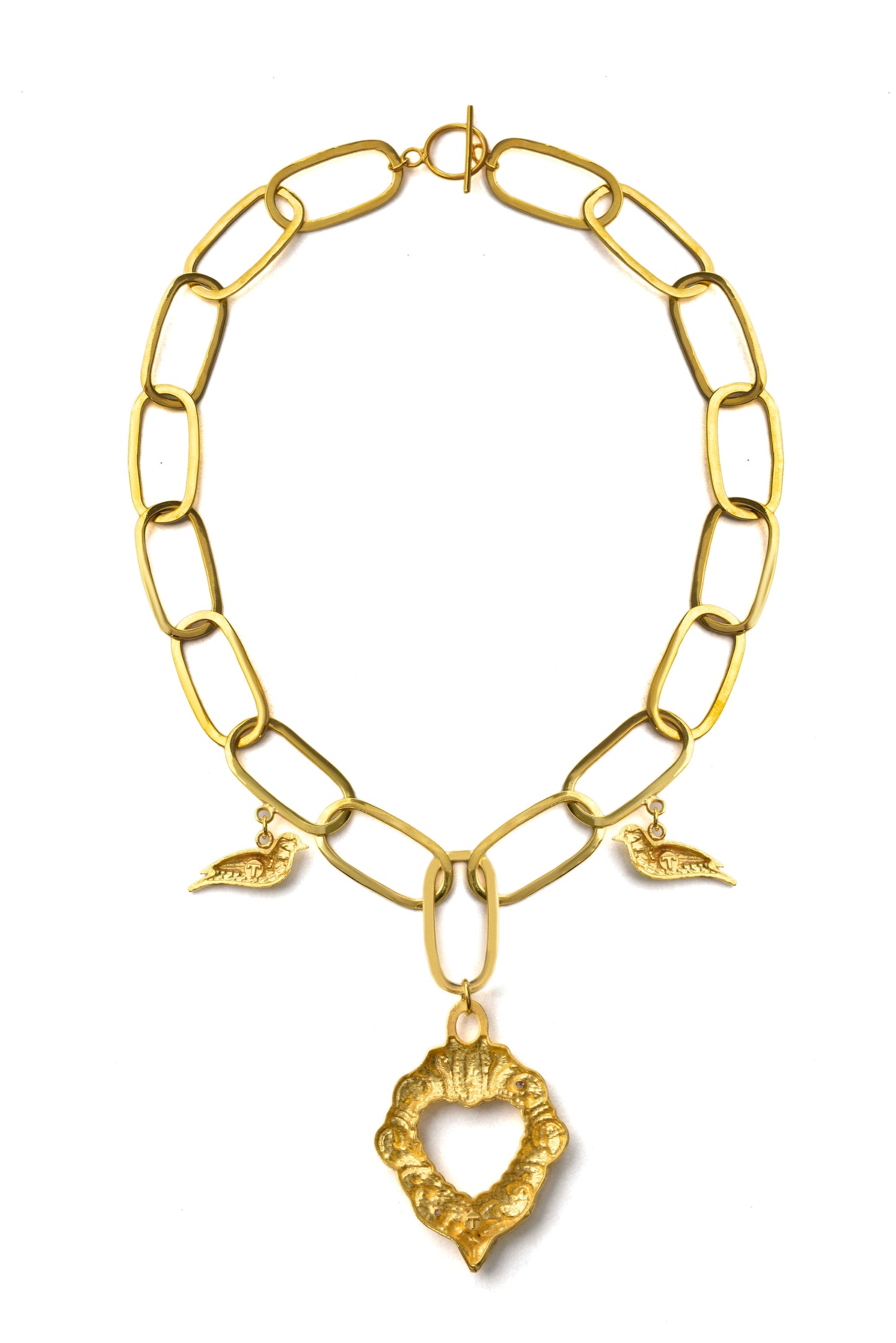 Esttese Heart Pendant Chain Necklace