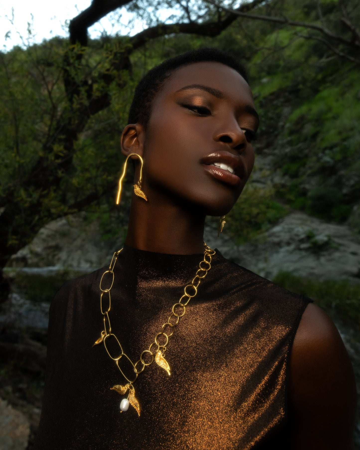 Esttese Swallow Pendant Chain Necklace