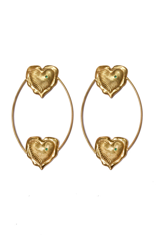 Esttese Heart Loop Earrings