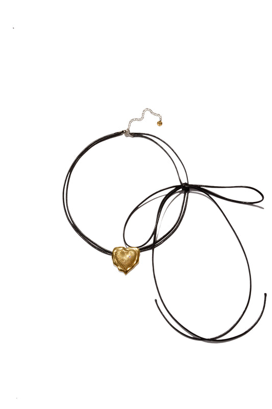 Esttese Heart Pendant Choker Necklace
