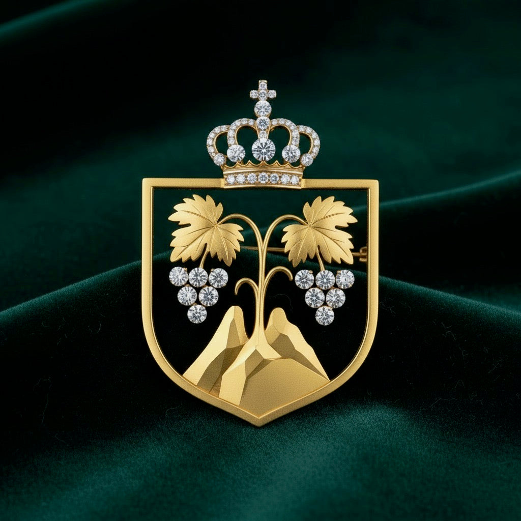 Arms of Ujarma Dedication Brooch — A Tribute to King Dachi the 1st of Ujarma