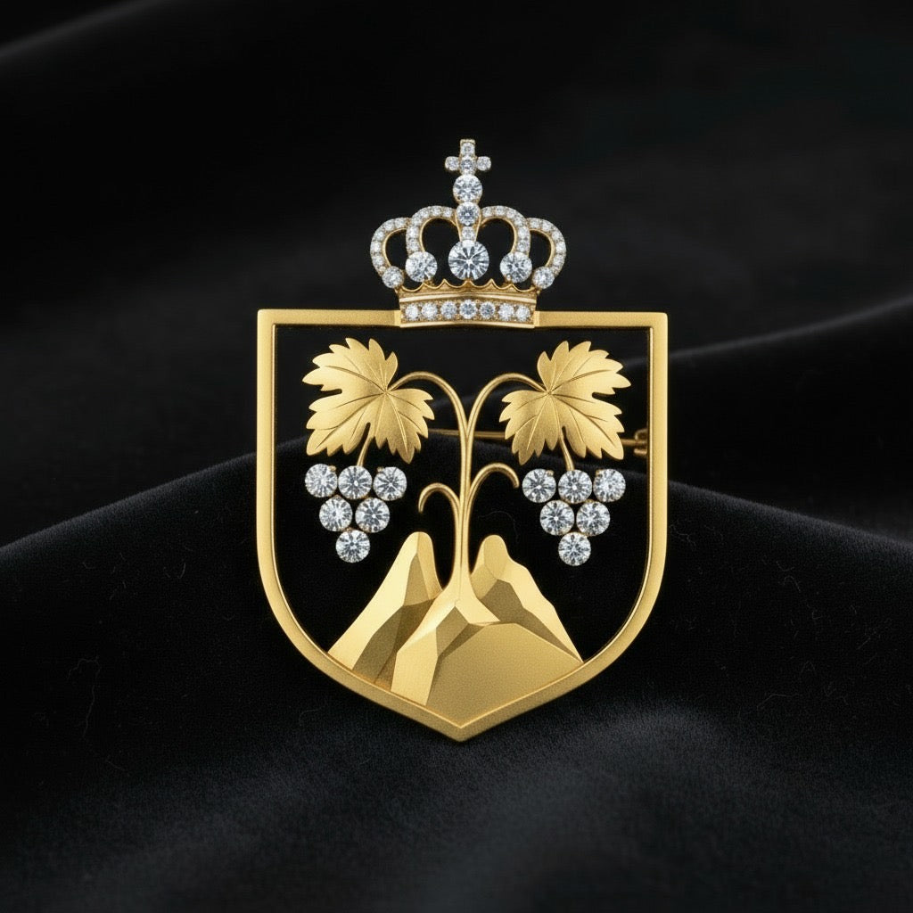 Arms of Ujarma Dedication Brooch — A Tribute to King Dachi the 1st of Ujarma